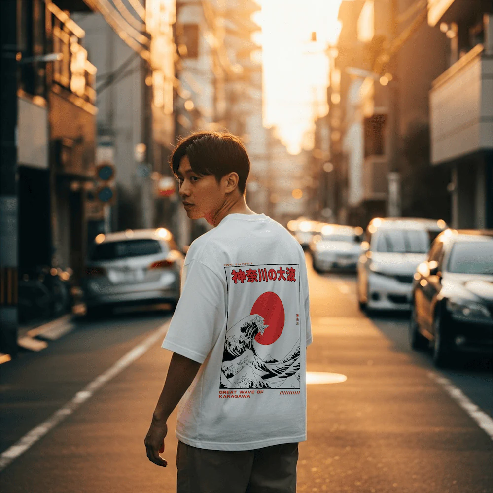 Kanagawa 2.0 - T-shirt japonais oversize - Image 7