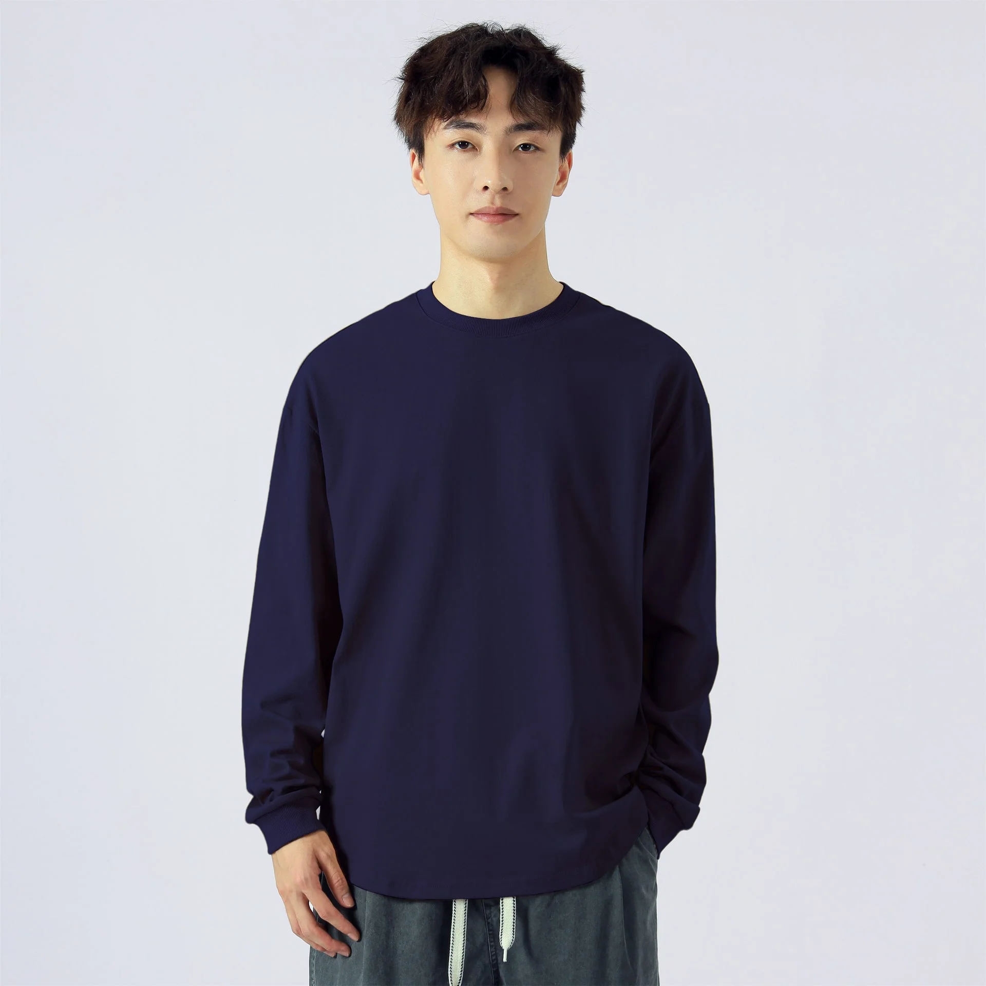 Pack de 3 x Takayama - T-shirt oversize à manches longues (280GSM) - Image 3
