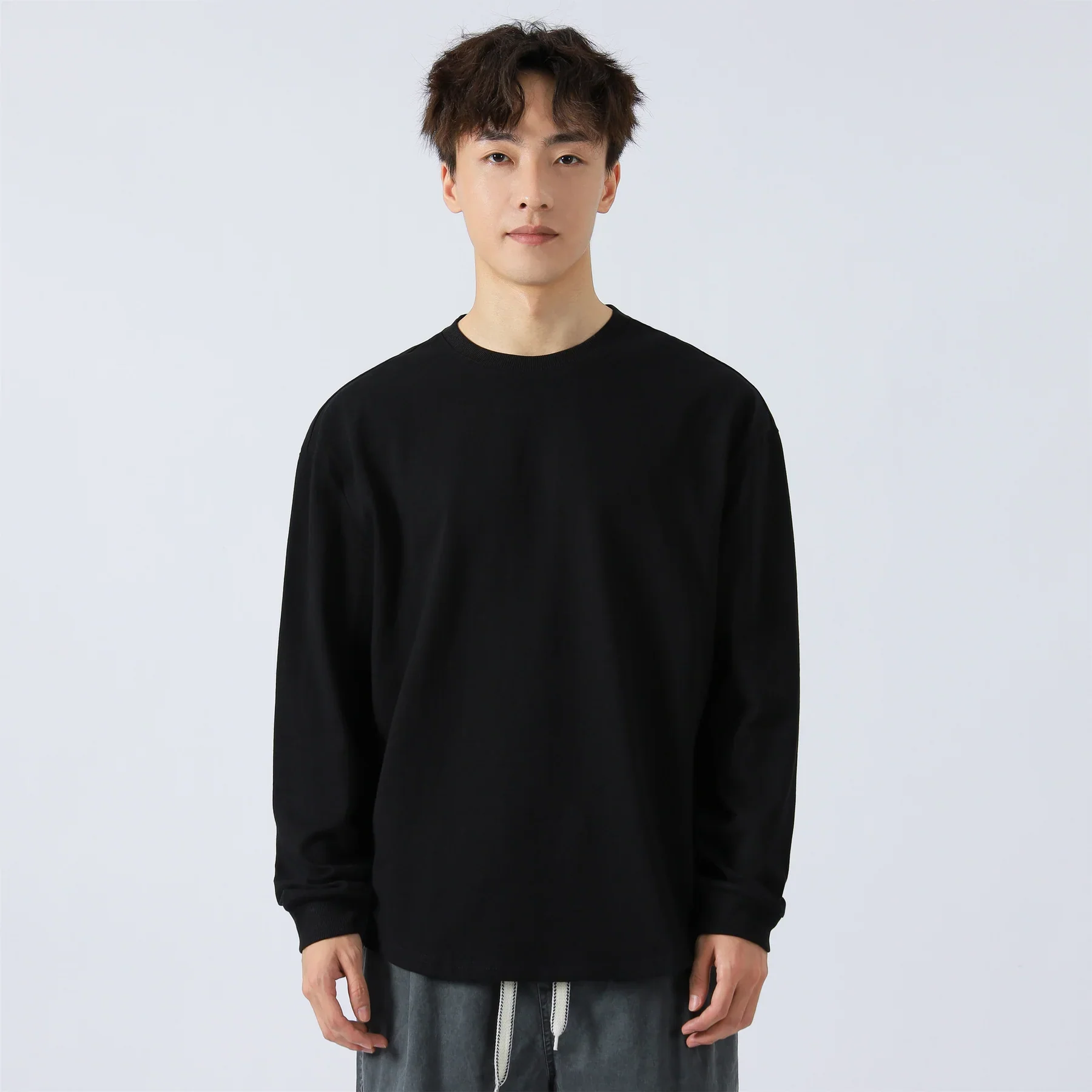 Pack de 3 x Takayama - T-shirt oversize à manches longues (280GSM) - Image 4