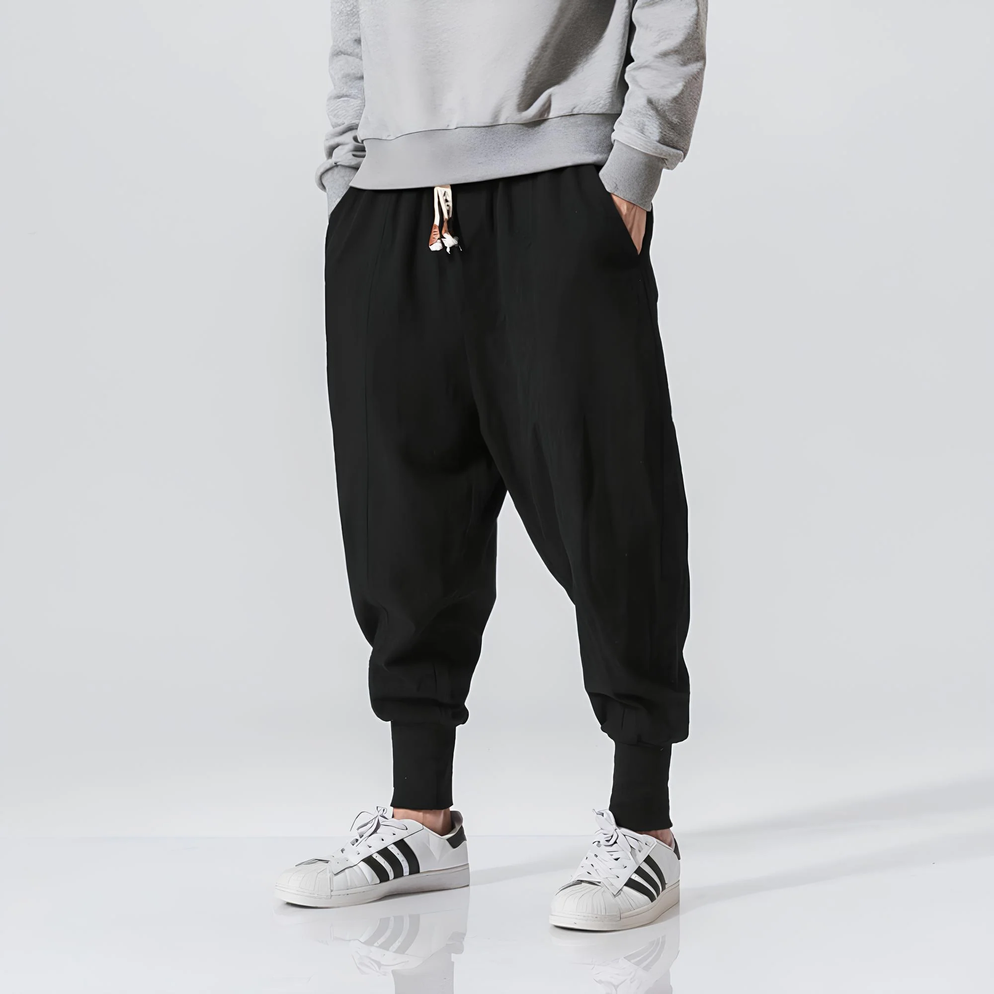 Riku - Pantalon harem confort en coton - Image 4