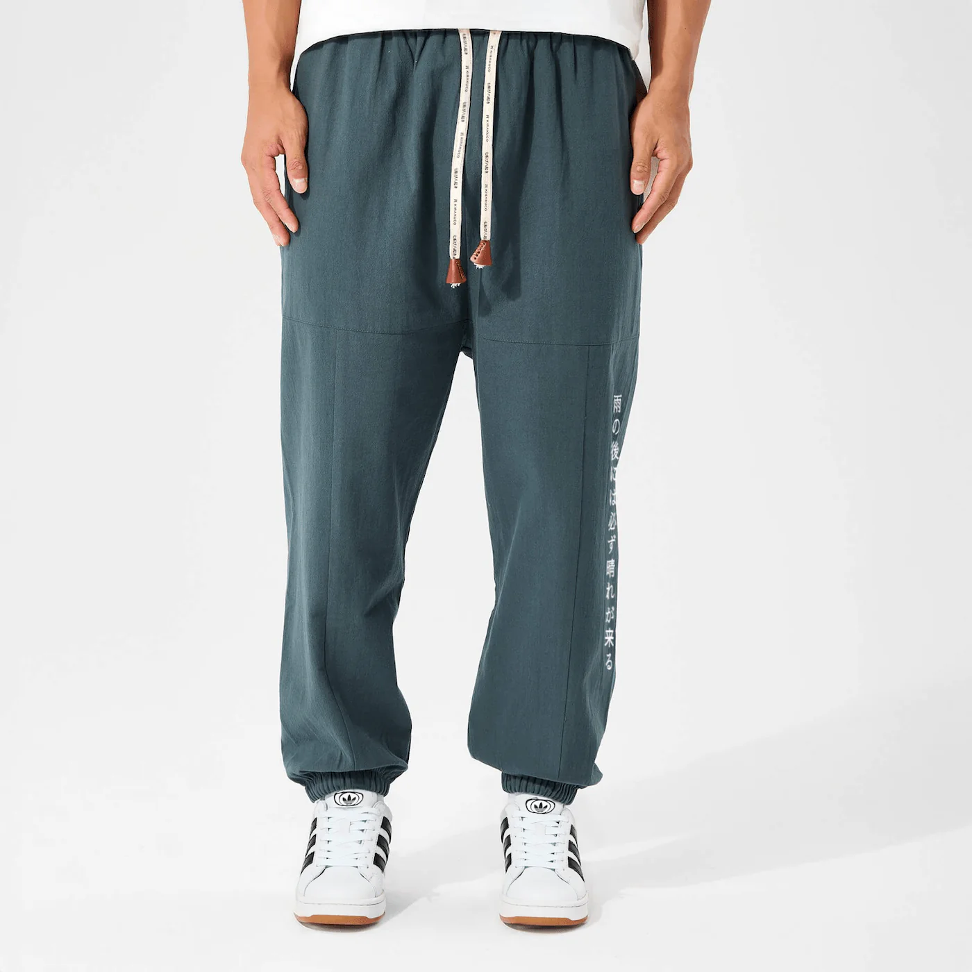 Shun - Pantalon harem confort en coton - Image 3